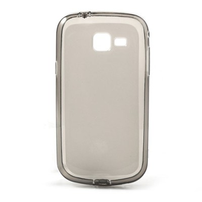 Samsung Galaxy Trend II S7570 kieto silikono tpu skaidrus pilkas dėklas - nugarėlė / Priedai.lt