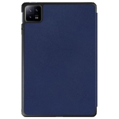 Xiaomi Pad 6 atverčiamas mėlynas odinis dėklas - knygutė | Priedai.lt