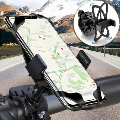„FLOVEME“ 360° Bike Mount juodas laikiklis dviračiui | Priedai.LT