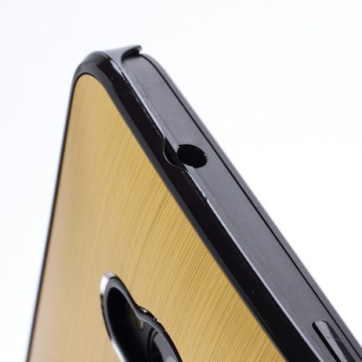 Šlifuoto metalo HTC One M7 auksinis dėklas (Dėkliukas) / Priedai.lt