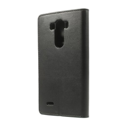 Mercury Sonata atverčiamas LG G3 juodas odinis dėklas - piniginė / Priedai.lt