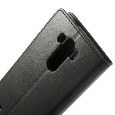 Mercury Sonata atverčiamas LG G3 juodas odinis dėklas - piniginė / Priedai.lt