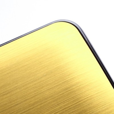 Šlifuoto metalo HTC One M7 auksinis dėklas (Dėkliukas) / Priedai.lt