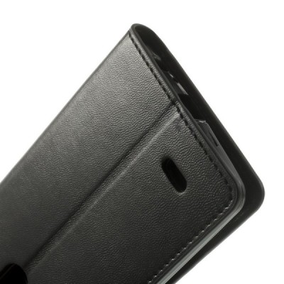 Mercury Sonata atverčiamas LG G3 juodas odinis dėklas - piniginė / Priedai.lt