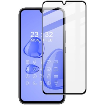Samsung Galaxy A24 (SM-A245F) „Guardian“ 9H Tempered Glass sustiprintos apsaugos juodas pilnai dengiantis apsauginis ekrano stik