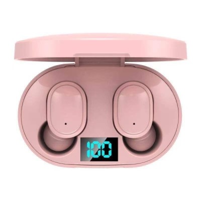 „TWS“ True Wireless E6S bevielės originalios rožinės ausinės | Priedai.LT