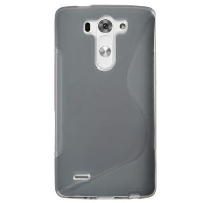 LG G3 S D722  S-Line kieto silikono (TPU) dėklas pilkas - nugarėlė / Priedai.lt