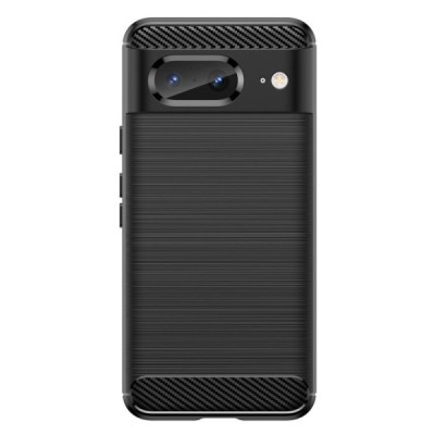 Google Pixel 8 „Carbon“ kieto silikono TPU juodas dėklas - nugarėlė | Priedai.lt
