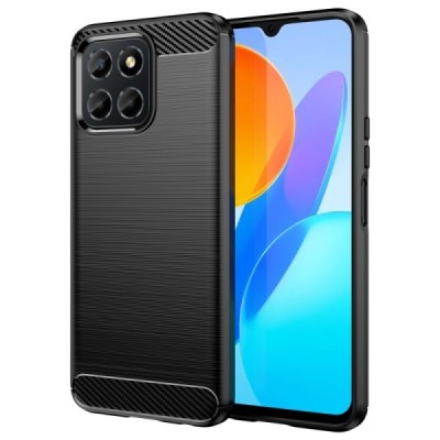 Huawei Honor X6 „Carbon“ kieto silikono TPU juodas dėklas - nugarėlė | Priedai.lt