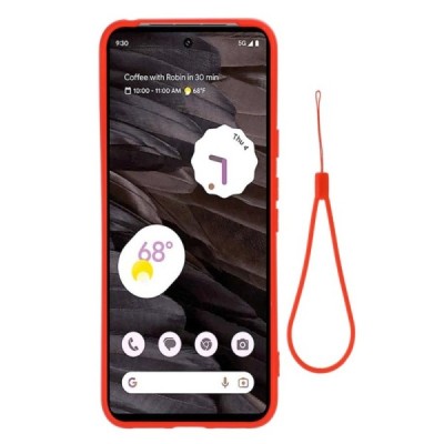 Google Pixel 8 Shell kieto silikono (TPU) dėklas raudonas - nugarėlė | Priedai.lt