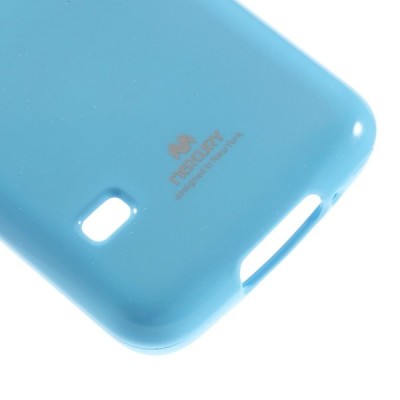 Samsung Galaxy S5 mini G800 šviesiai mėlynas (žydras) Mercury TPU kieto silikono dėklas / Priedai.lt