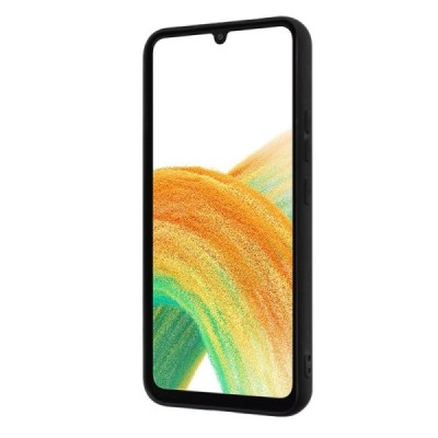 Samsung Galaxy S23 FE (Fan Edition) „Kickstand“ kieto silikono TPU juodas dėklas - nugarėlė | Priedai.lt