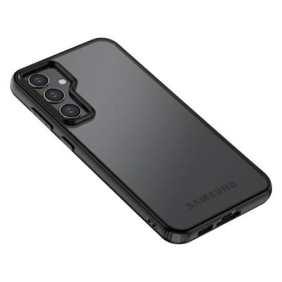Samsung Galaxy S23 FE (Fan Edition) Armor skaidrus juodos spalvos apvadais kieto silikono (TPU) dėklas | Priedai.lt