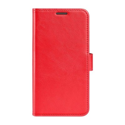 Nokia C02 atverčiamas raudonas odinis dėklas - piniginė | Priedai.lt