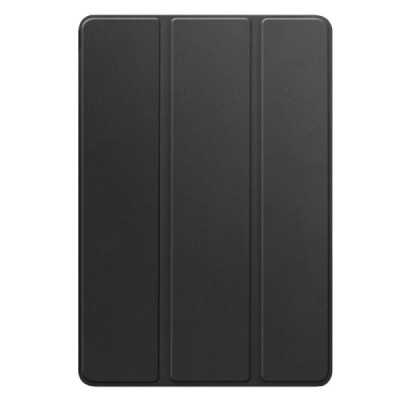 Samsung Galaxy Tab S10+, S9+, S9 FE+ flip black leather case - book with stylus slot | Priedai.lt