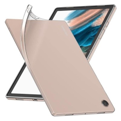Samsung Galaxy Tab A11 / A9 hard silicone TPU transparent case - back | Priedai.lt