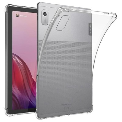Lenovo Tab M9 9" sustiprintos apsaugos kieto silikono TPU skaidrus dėklas - nugarėlė | Priedai.lt