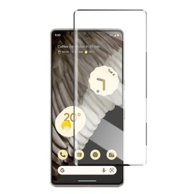 Google Pixel 7 Pro apsauginis ekrano stiklas „Mocolo“ 9H Tempered Glass (juodas, pilnai dengiantis) 0,26 mm | Priedai.lt