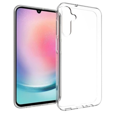 Samsung Galaxy A15 5G (SM-A156B, SM-A155F) kieto silikono TPU skaidrus dėklas - nugarėlė | Priedai.lt