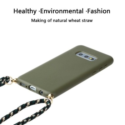 Samsung Galaxy S10e (G970) Strap kieto silikono TPU žalias dėklas - nugarėlė | Priedai.lt
