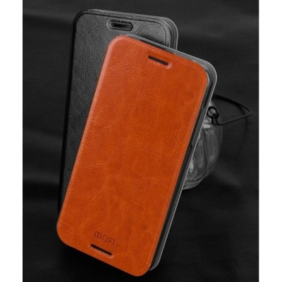 „Mofi“ Rui serijos HTC Desire 610 rudas odinis atverčiamas dėklas / Priedai.lt