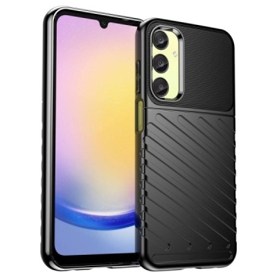 Samsung Galaxy A25 (SM-A256) kieto silikono TPU juodas dėklas - nugarėlė | Priedai.lt