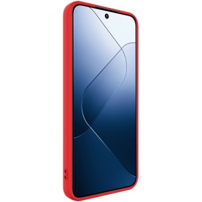 Xiaomi 14 Pro „Imak“ kieto silikono TPU raudonas dėklas - nugarėlė | Priedai.lt