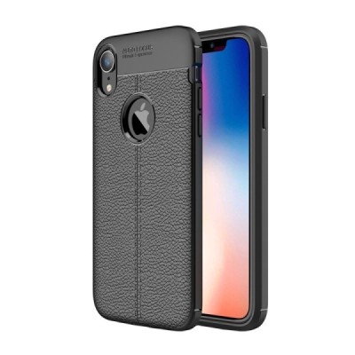 Apple iPhone Xr FOCUS kieto silikono TPU juodas dėklas - nugarėlė | Priedai.lt