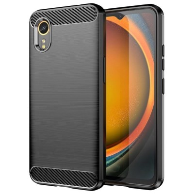 Samsung Galaxy Xcover 7 (G556B) „Carbon“ kieto silikono TPU juodas dėklas - nugarėlė | Priedai.lt