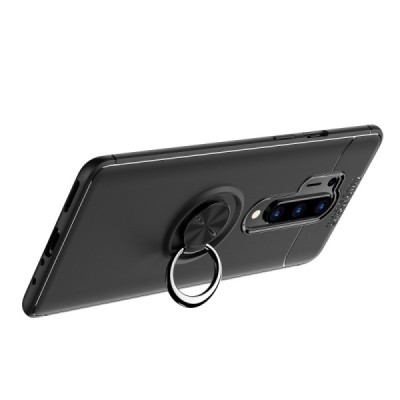 OnePlus 8 Pro „FOCUS“ Kickstand kieto silikono TPU juodas dėklas - nugarėlė | Priedai.lt