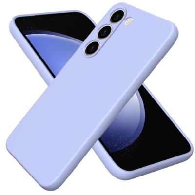 Samsung Galaxy S23 (SM-S911) Shell kieto silikono (TPU) dėklas violetinis - nugarėlė | Priedai.lt
