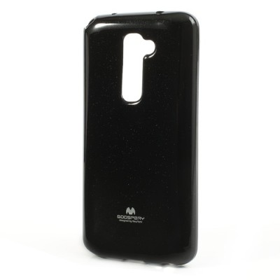 LG G2 D802 juodas Mercury kieto silikono (TPU) dėklas / Priedai.lt