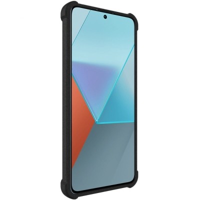 Xiaomi Redmi Note 13 Pro 5G (Poco X6 5G) Imak sustiprintos apsaugos kieto silikono TPU juodas dėklas - nugarėlė | Priedai.lt