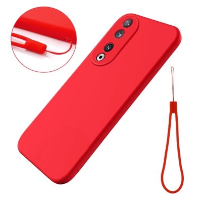 Huawei Honor 90 Shell hard liquid silicone (TPU) red case - cover | Priedai.lt