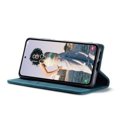 Samsung Galaxy A55 5G (SM-A556) CaseMe Retro Solid Flip Case Book - Green | Priedai.lt