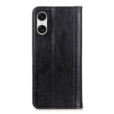 Sony Xperia 10 VI Binfen Solid Flip Book Case - Black | Priedai.lt