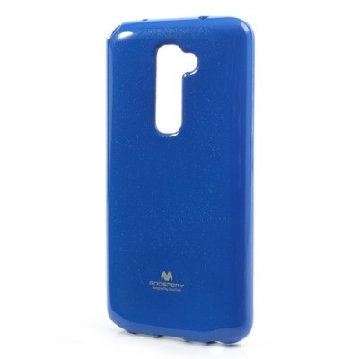 LG G2 D802 tamsiai mėlynas Mercury kieto silikono (TPU) dėklas / Priedai.lt