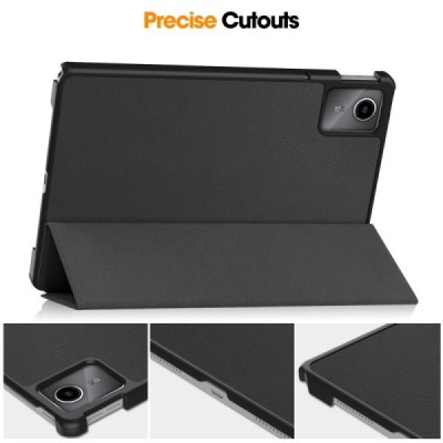 Lenovo Tab M11 (TB330FU) Flip Book Case - Black (foldable) | Priedai.lt