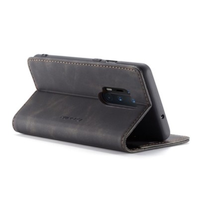 OnePlus 8 Pro CaseMe Retro Solid Flip Case Book - Black | Priedai.lt