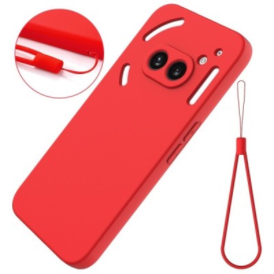 Nothing Phone 2a (2a Plus) Shell hard liquid silicone (TPU) case red - cover | Priedai.lt