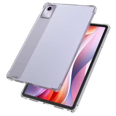 Lenovo Tab M11 (TB330FU) reinforced protection hard silicone TPU transparent case - back | Priedai.lt