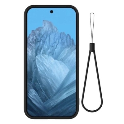 Google Pixel 9 Shell hard liquid silicone (TPU) case black - cover | Priedai.lt