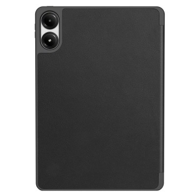 Xiaomi Redmi Pad Pro (Poco Pad) flip-up black leather case - notebook with a place for the pen | Priedai.lt