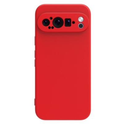 Google Pixel 9 Pro XL Shell hard liquid silicone (TPU) case red - cover | Priedai.lt