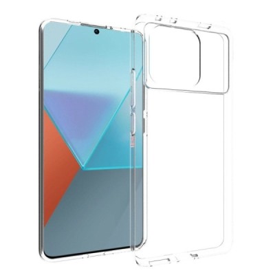 Xiaomi Poco X6 Pro 5G (Redmi K70E) hard silicone (TPU) clear, transparent case - cover | Priedai.lt