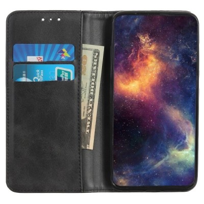 Xiaomi Poco X6 Pro 5G (Redmi K70E) „Split“ black leather flip case - booklet | Priedai.lt