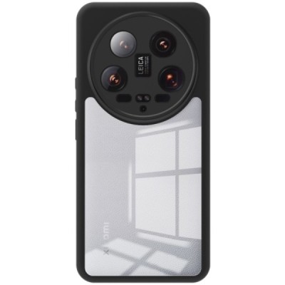 Xiaomi 14 Ultra „Imak“ hard silicone TPU transparent case - back | Priedai.lt