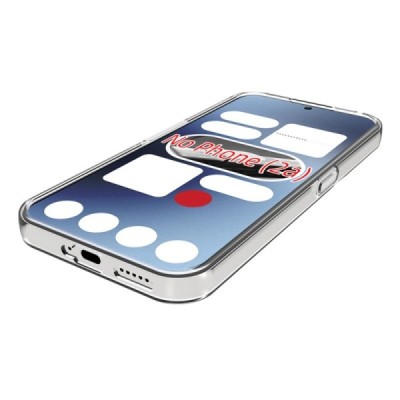 Nothing Phone 2a (2a Plus) hard silicone (TPU) clear, transparent case - cover | Priedai.lt