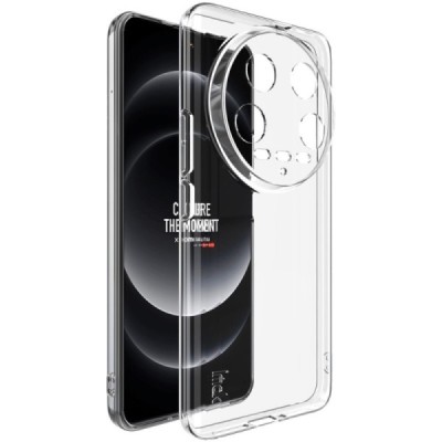 Xiaomi 14 Ultra „Imak“ hard silicone TPU transparent case - back | Priedai.lt