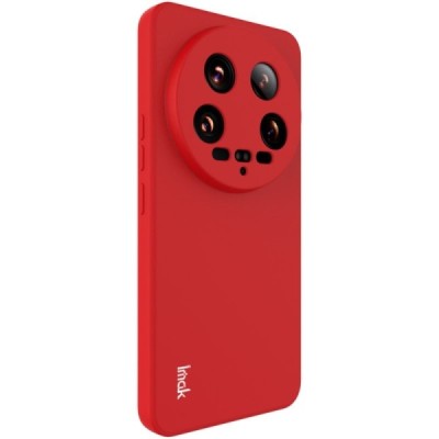 Xiaomi 14 Ultra „Imak“ hard silicone TPU red case - back | Priedai.lt